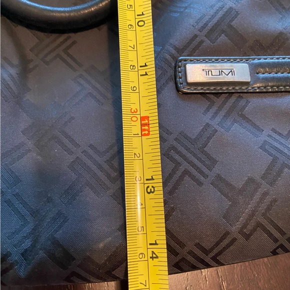 TUMI San Antonio SPURS Black Logo Open Top Tote Bag Purse - Picture 9 of 16